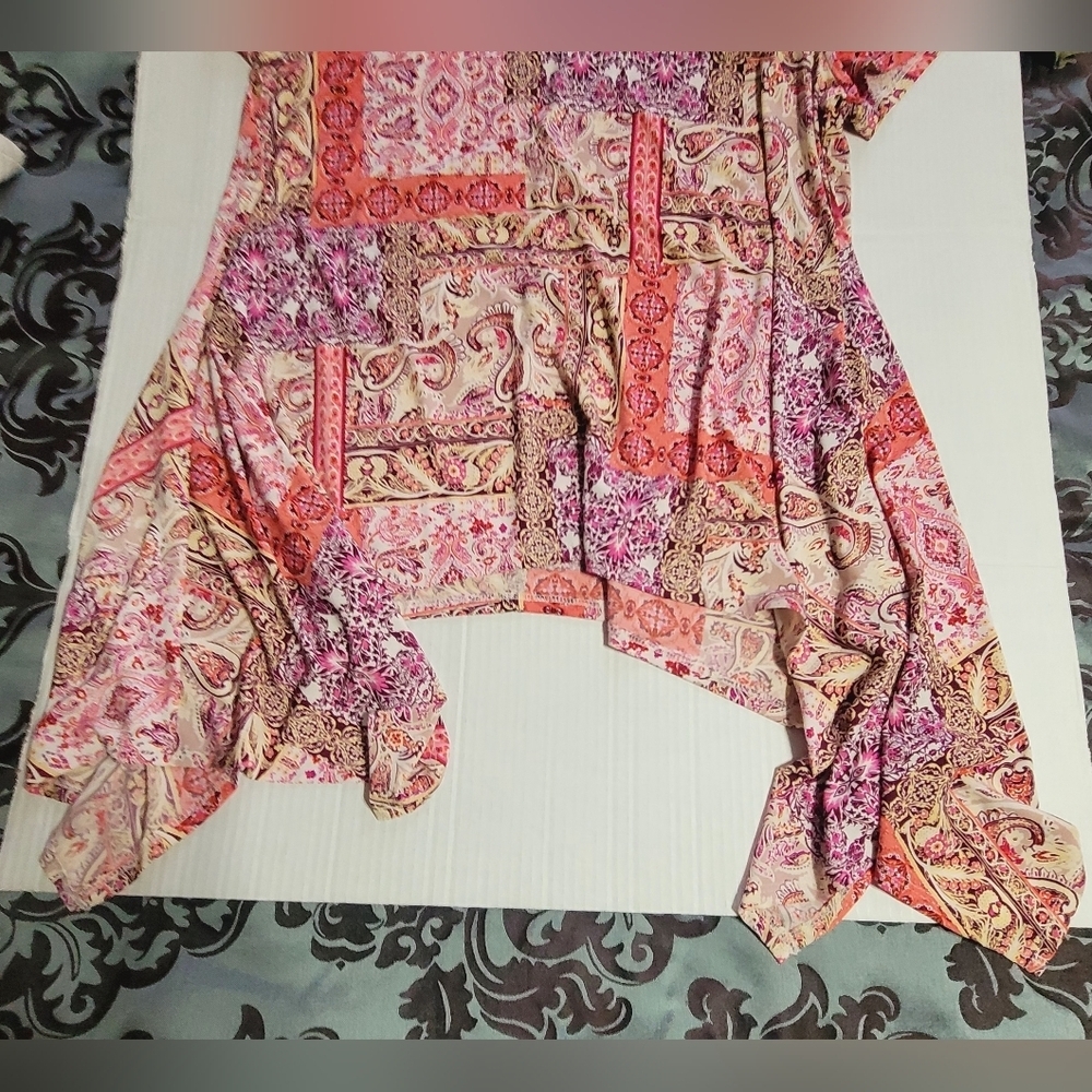 Cato Peach, Tunic Blouse, Stretchy, Size Large, Soft Material - Picture 7 of 11